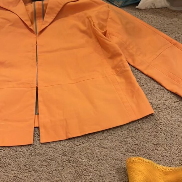 Lafayette 148 orange blazer 2 - Picture 4 of 8